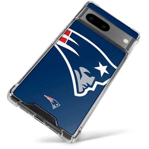 NFL New England Patriots Large Logo Google Pixel 7a Clear Case